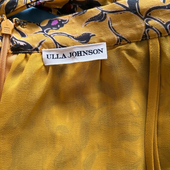 Ulla Johnson Zea Ruffle Belted Mini Silk Blend Fully Lined Floral Skirt SZ 2 - Picture 7 of 8